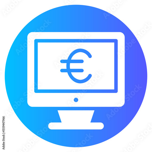 euro gradient icon