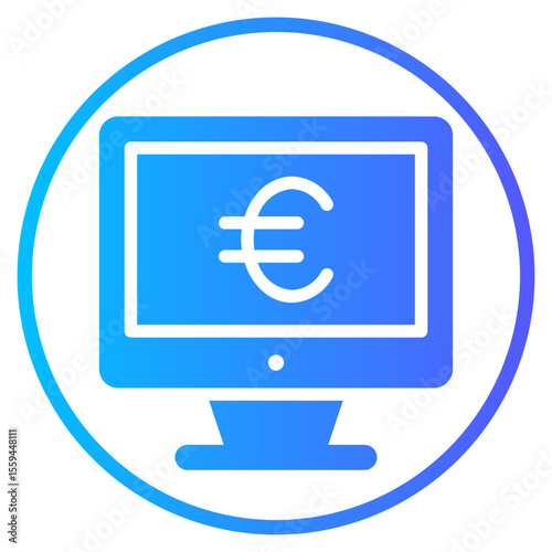 euro gradient icon