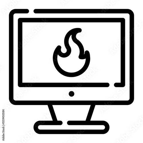 fire line icon