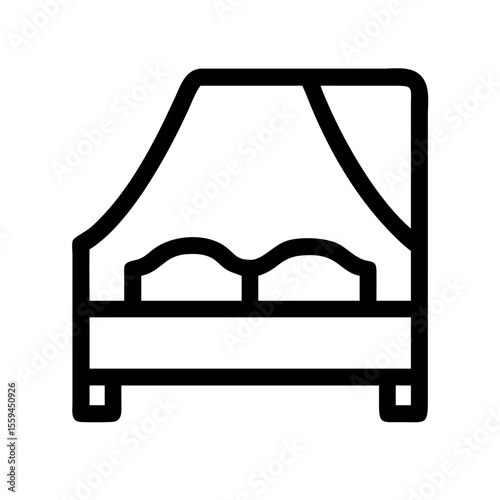 canopy bed icon