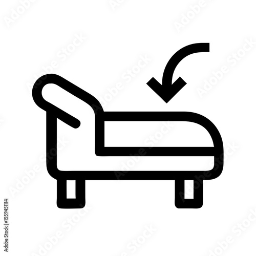 fainting couch icon