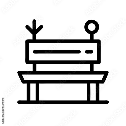 garden bench icon