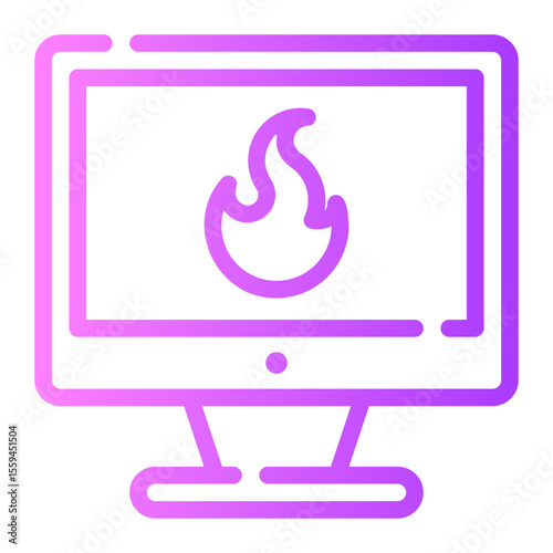 fire gradient icon