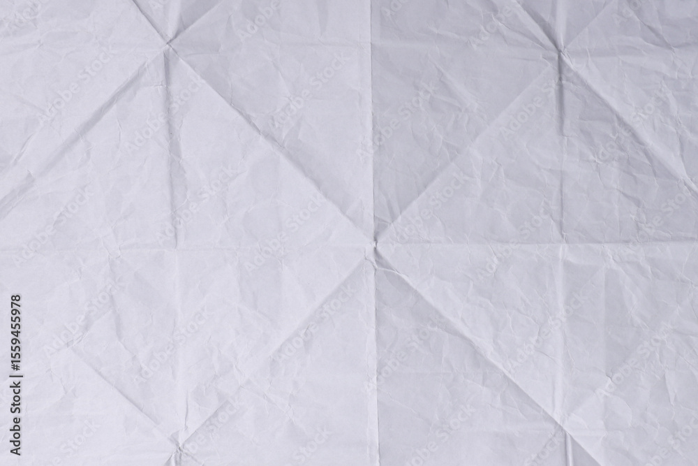 Fototapeta premium White Folded Origami Paper Texture Background
