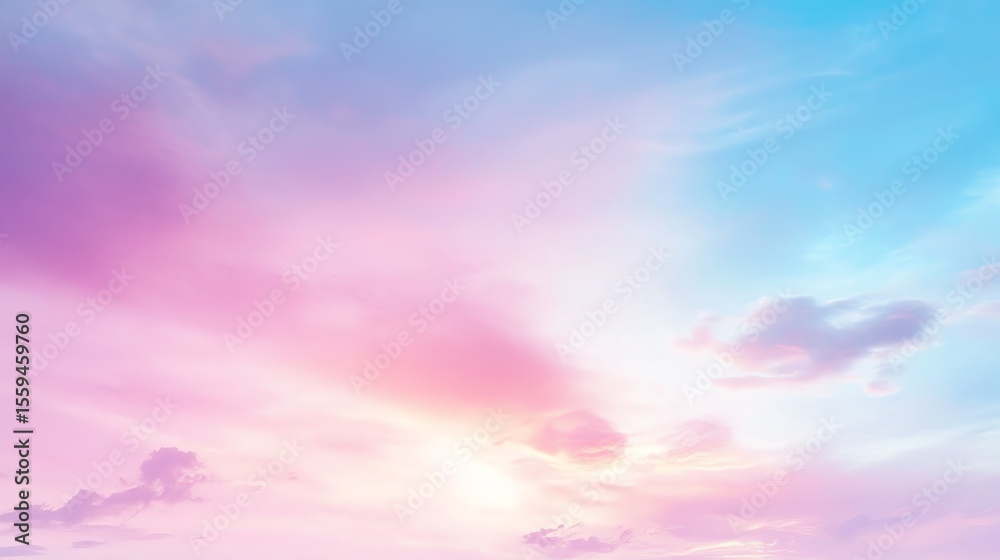 Obraz premium Abstract Pastel Gradient Sky Background