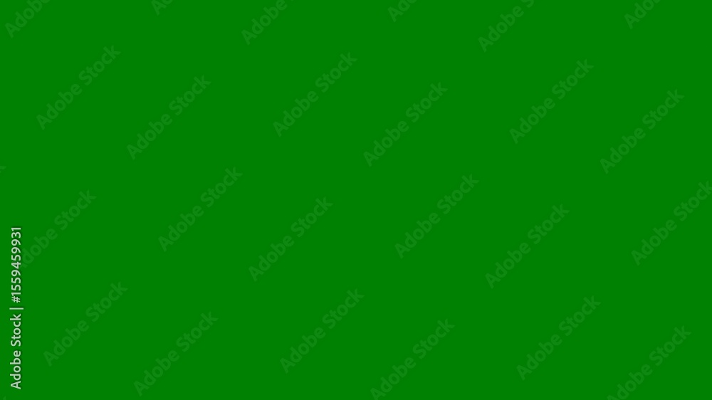 A green background with white border and orange lines gold fish computer screen an image of yellow circle the letter f on it s logo green screen animated chromakey background cartoonish