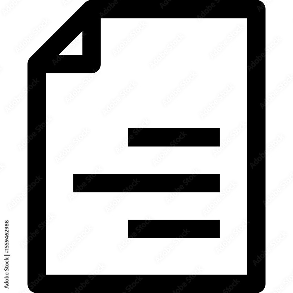 Document - Simple Minimalist Icon Document - Simple Minimalist Icon