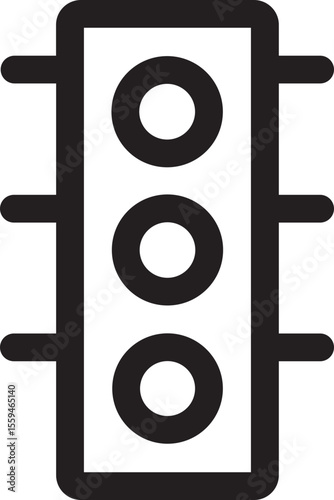 Traffic light - Simple Minimalist Icon