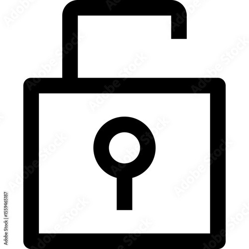 Unlock - Simple Minimalist Icon