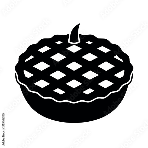 vector illustration of an apple pie