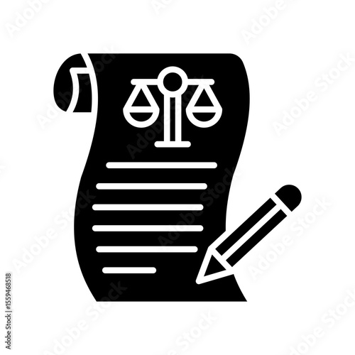 Legislation glyph icon