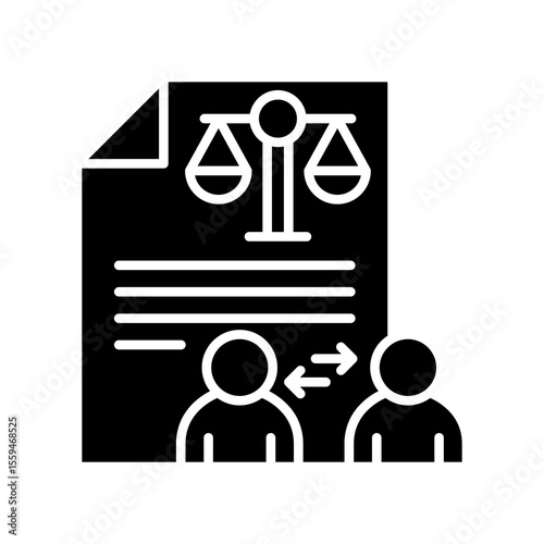 Power Attorney glyph icon