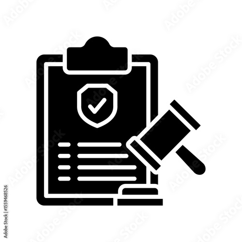Regulation glyph icon