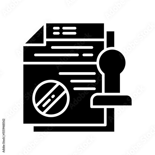 Affidavit glyph icon