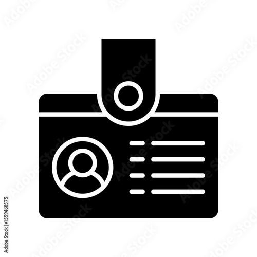 Id Card glyph icon