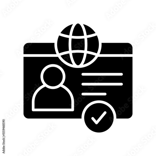 Visa glyph icon