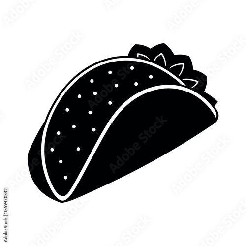 vector illustration of a taco bell burrito supreme on white