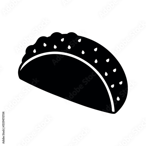 taco bell chalupa supreme on white background