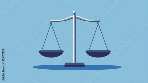 Balance Weight Measure Vector Illustration