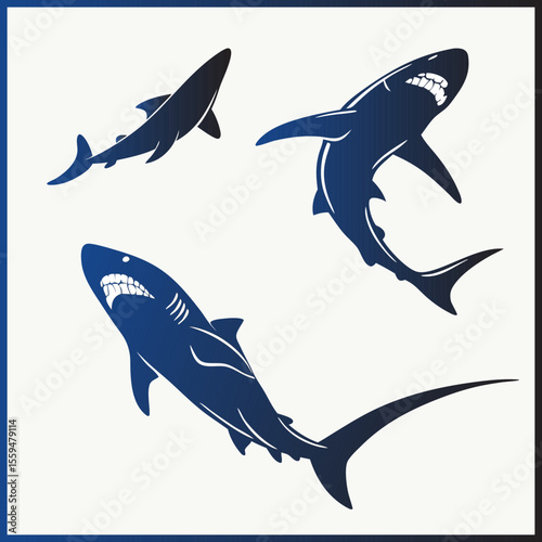 Flat design animal set