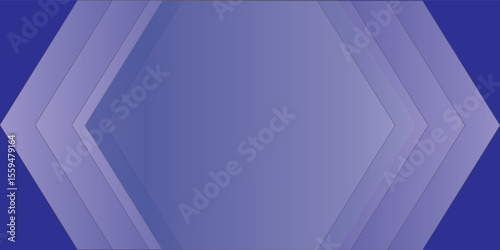 Modern blue hexagonal abstract background with layered chevrons and gradients. Ideal for technology, business, or presentation use. Keywords: abstract, background, chevron, blue, technology.