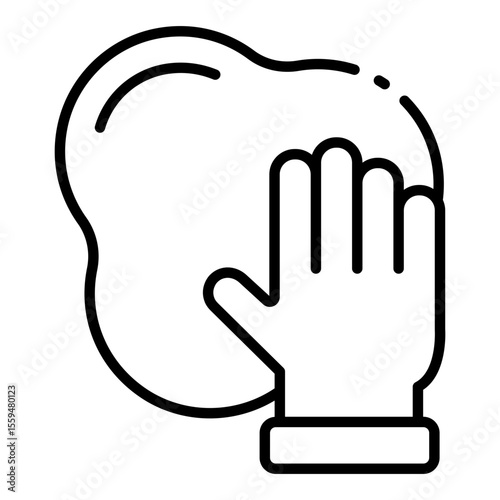 playdough outline icon for mold fun in tactile child zone