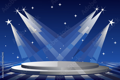 premium dark blue stage background elegant smooth clean classy modern deep luxury soft