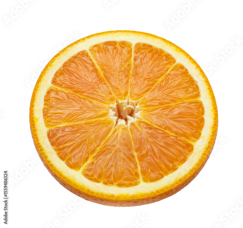 orange slice isolated on white background.