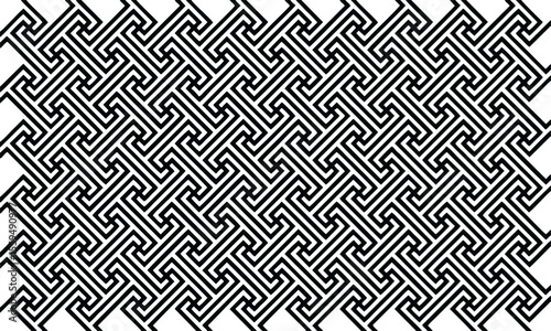 Complex Black and White Labyrinth
