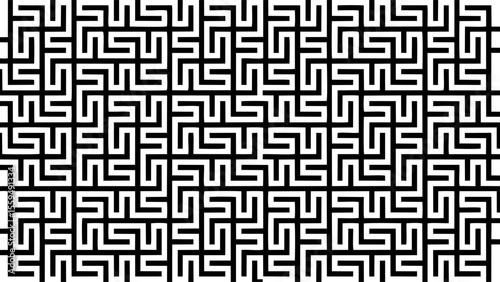 Complex Black and White Labyrinth