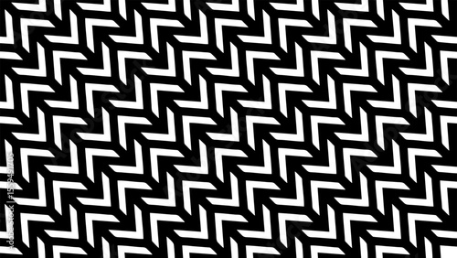 Complex Black and White Labyrinth