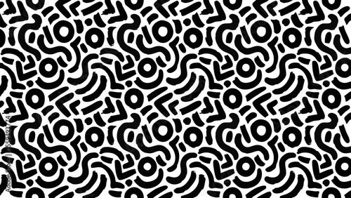 Complex Black and White Labyrinth