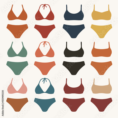 Vector Set Women swim underwear