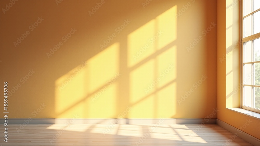 Fototapeta premium empty room with wooden floor