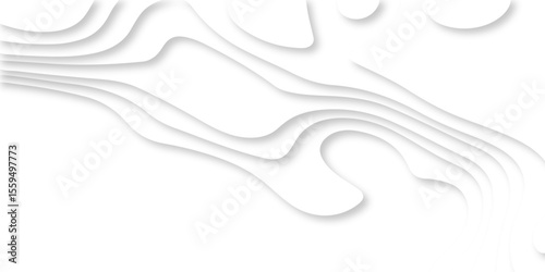 Abstract Luxury diamond creative topography map background vector natural shadow papercut web topography map spiral line. white light dynamic smooth cover origami papercut texture background.	