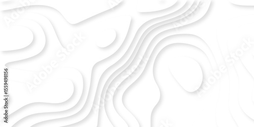 Abstract Luxury diamond creative topography map background vector natural shadow papercut web topography map spiral line. white light dynamic smooth cover origami papercut texture background.	
