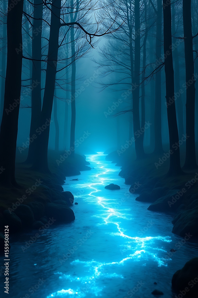 Fototapeta premium fog in the forest