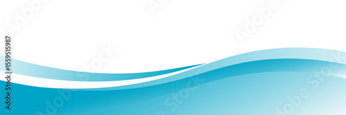 Blue and white business wave banner background. vector illustration eps10