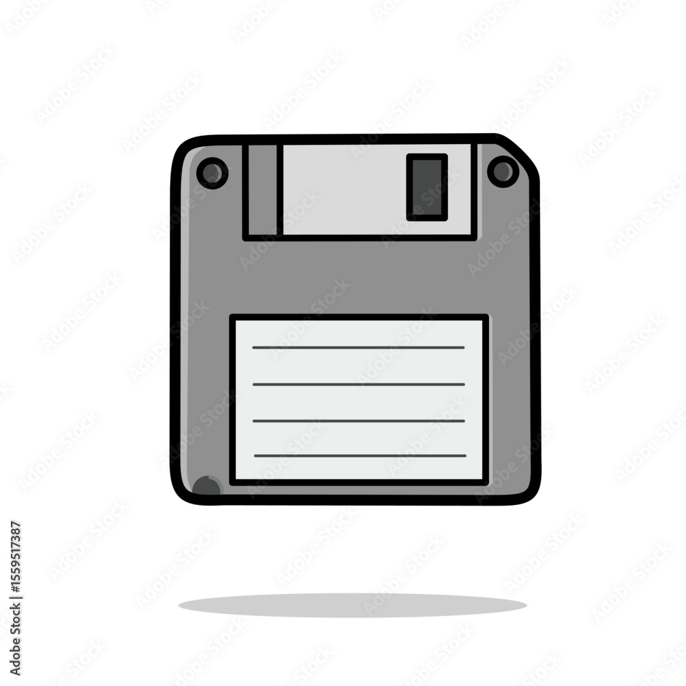 Fototapeta premium Retro Floppy Disk Save Icon