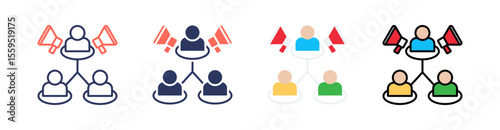 Mlm Multi Style Icon Set Vector 