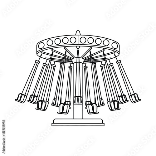 Simple black silhouette of a slotted spoon or skimmer on a white background