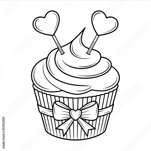 Simple black silhouette of a ladle with a hole in the handle on a white background