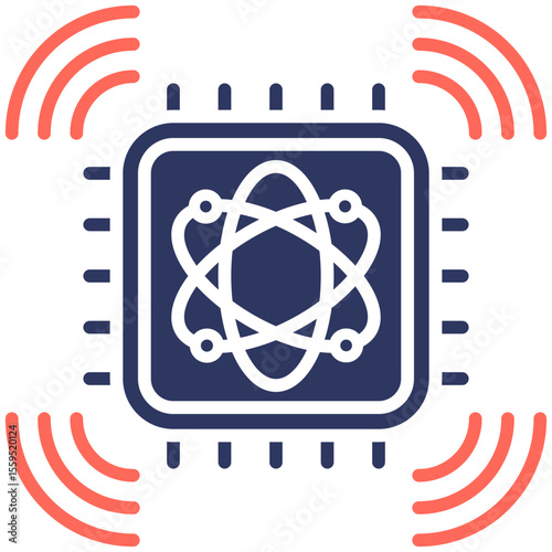 Quantum Sensor Array Icon