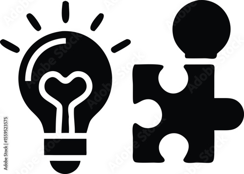Idea and solution icon