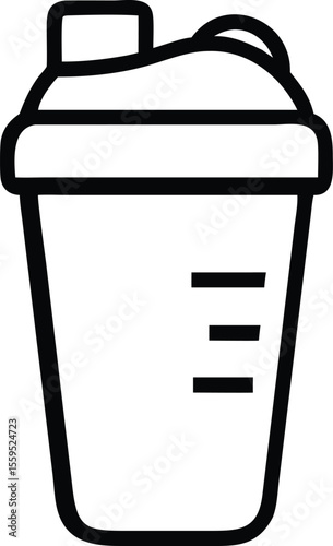 Protein Shake Post Workout Drink Vector