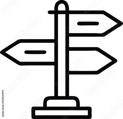 Learning Path Direction Sign And Book