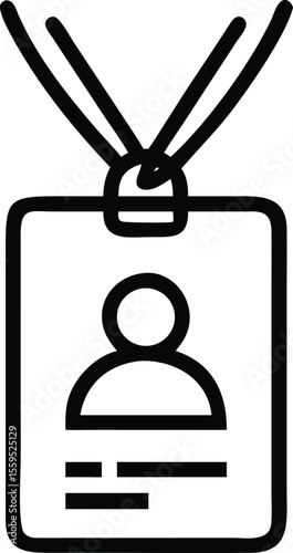 Gym Membership Id Badge Vector