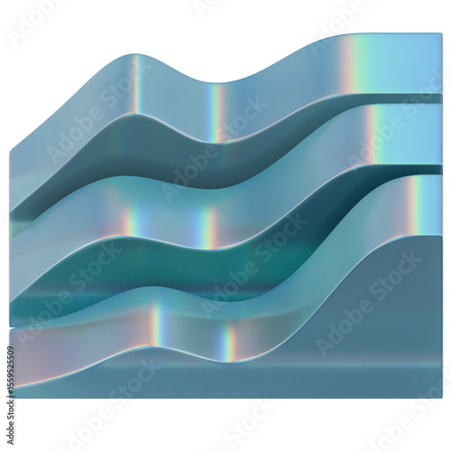 A stunning 3D illustration of an Crystal Waveshaper, featuring intricate geometry, sharp edges, and transparent surfaces. Perfect for modern design, digital art, and futuristic concepts