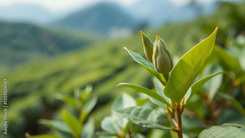 Fototapeta premium green tea plantation