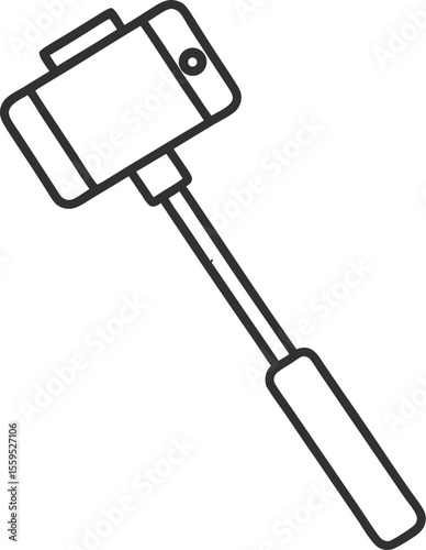 Selfie stick icon. Design for web and mobile app. Vector illustration